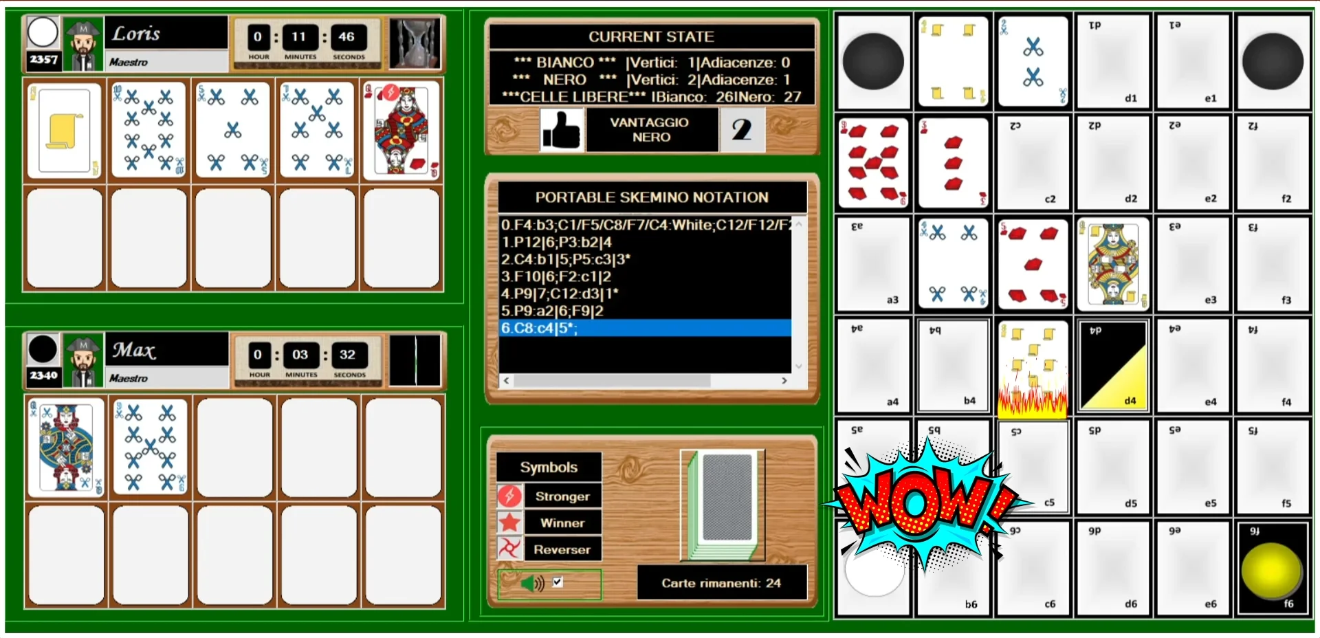 Esempio giocatore errore