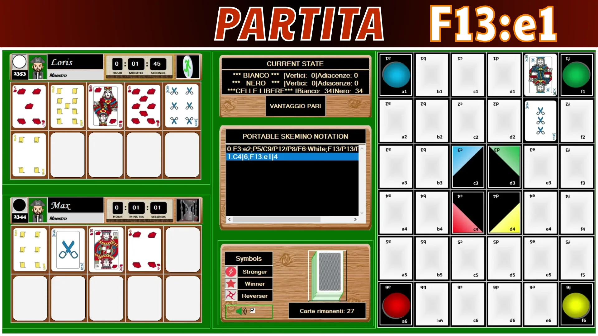 Nero colloca F13 in e1