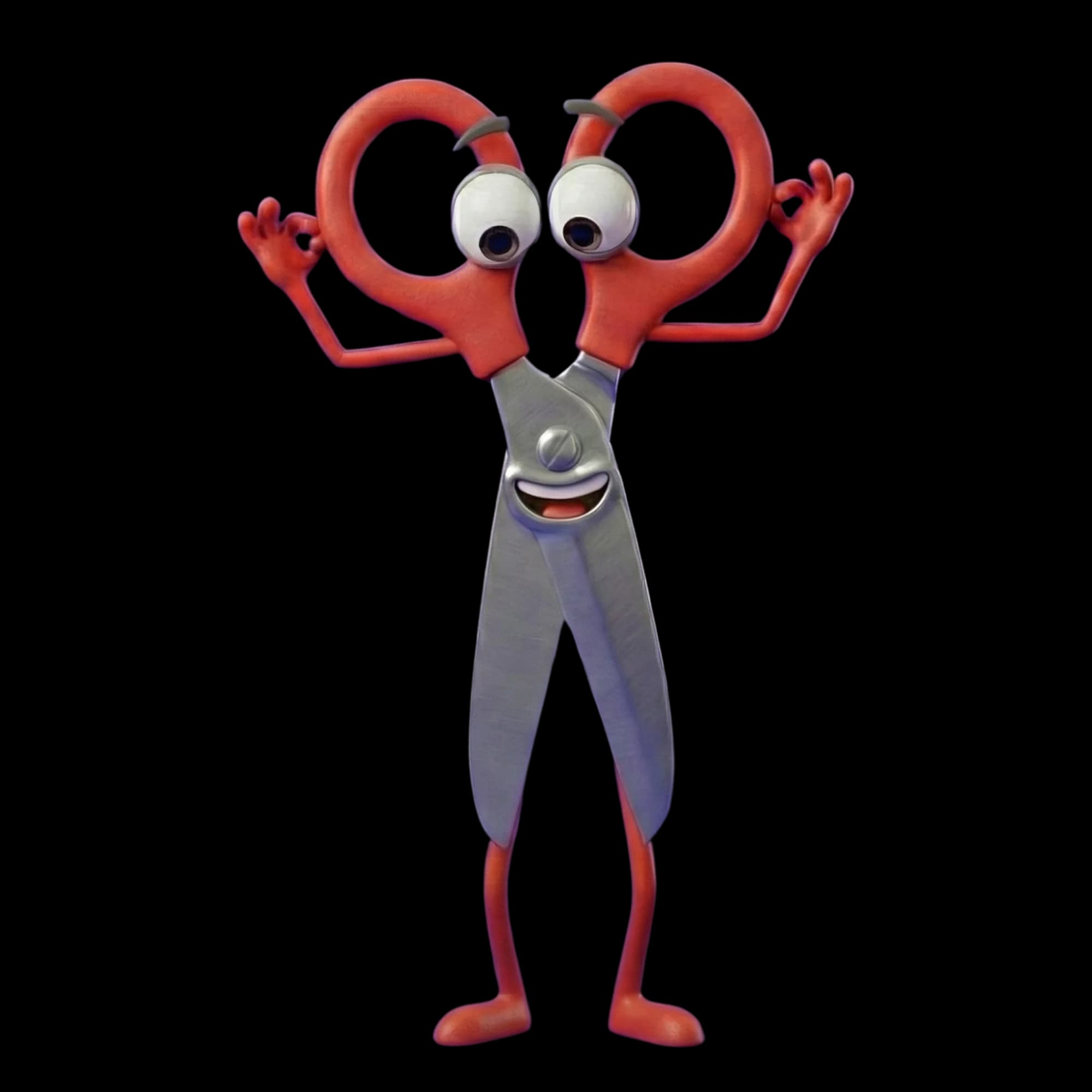 Forbice mani in alto