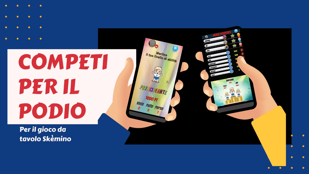 App SKALC: classifica, chat e livelli di abilità per Skemino