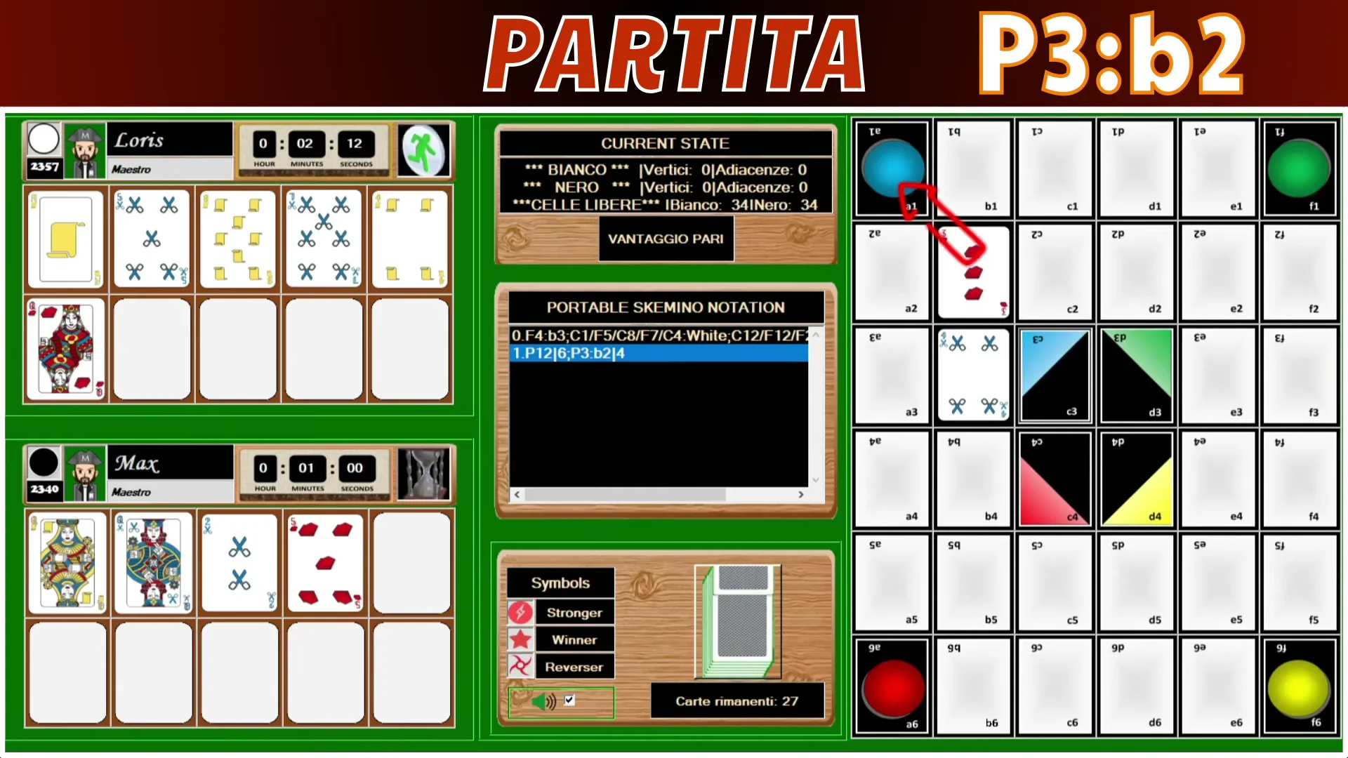 Nero realizza pattern verso b2