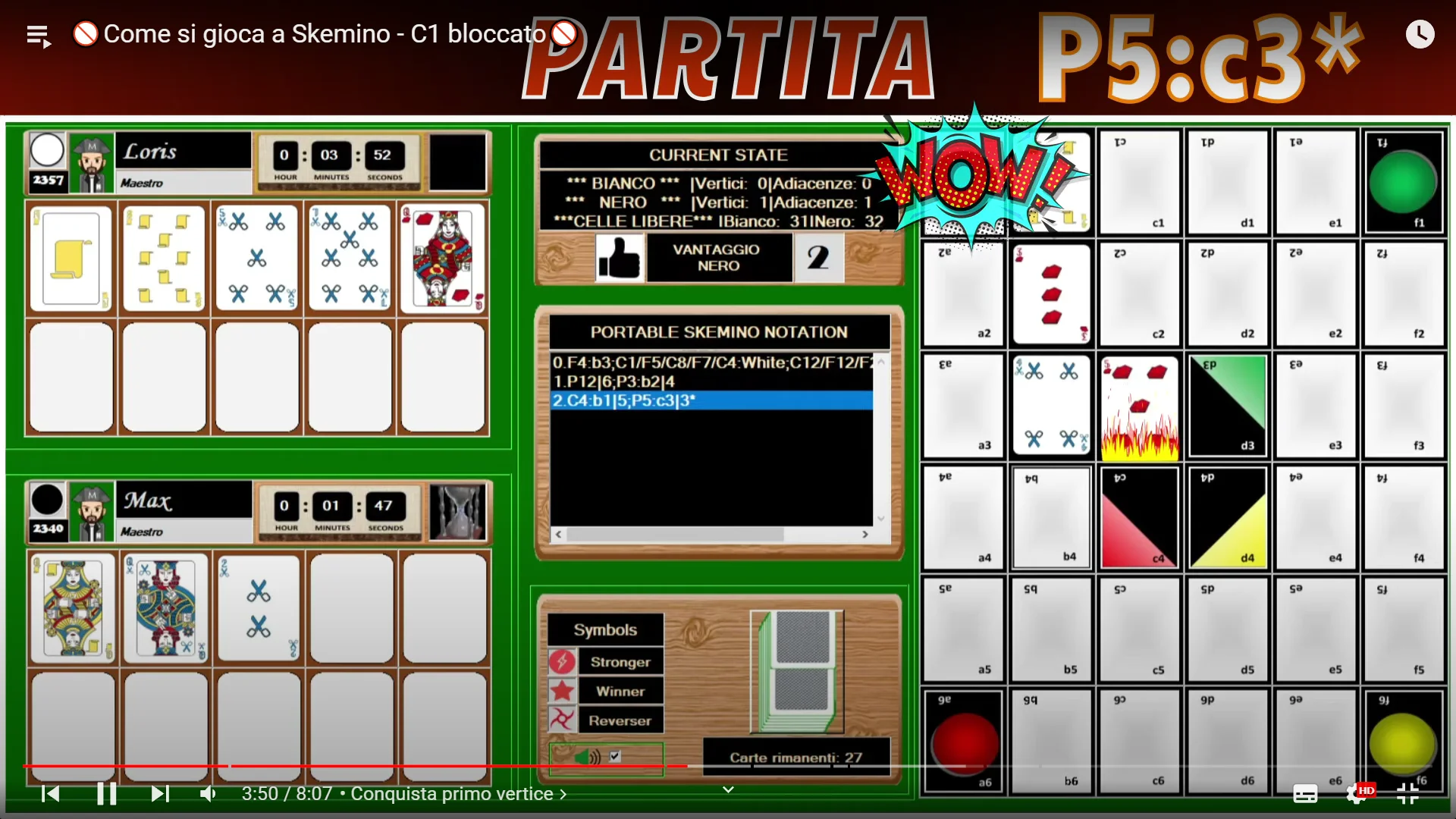 Nero piazza P5 in c3